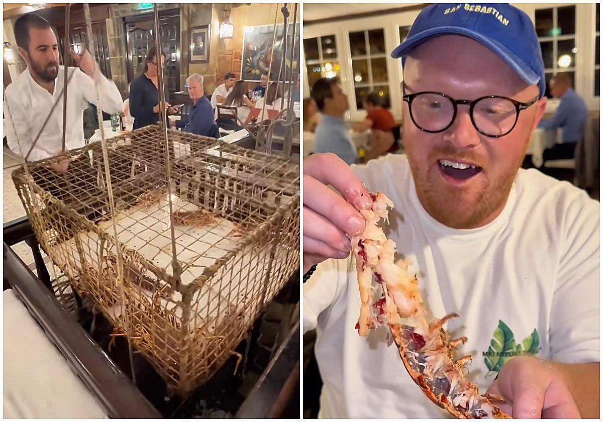 Toby Inskip en su visita a Casa Cámara en Pasai Donibane.