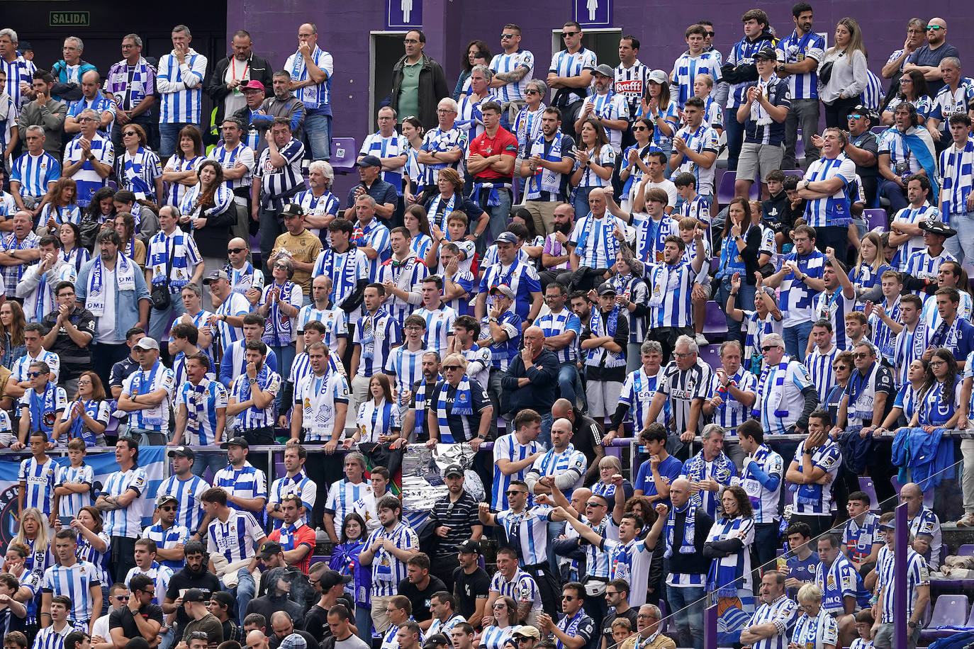 Las mejores imágenes de la Real Sociedad en Valladolid