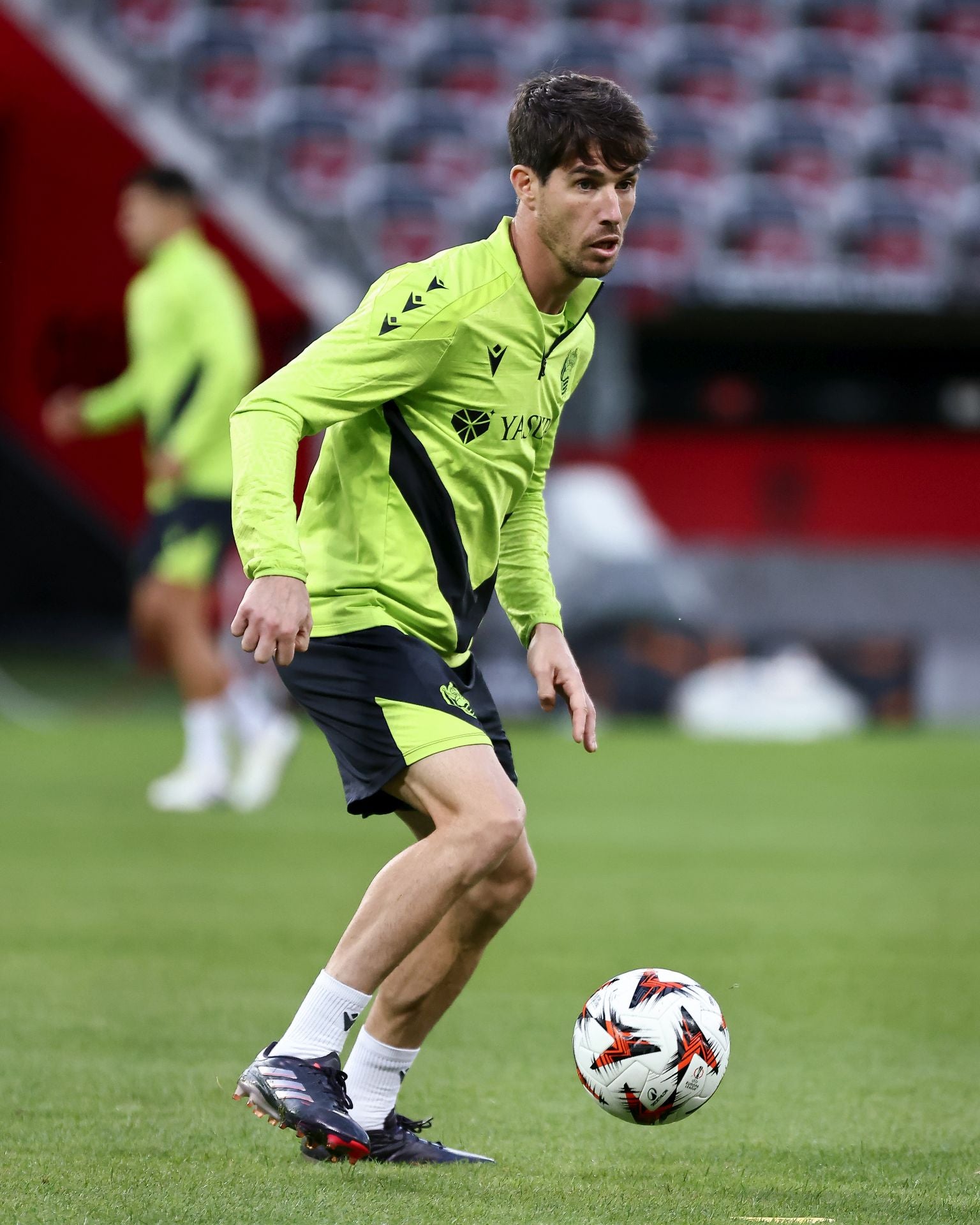 El entrenamiento de la Real en el Allianz Riviera