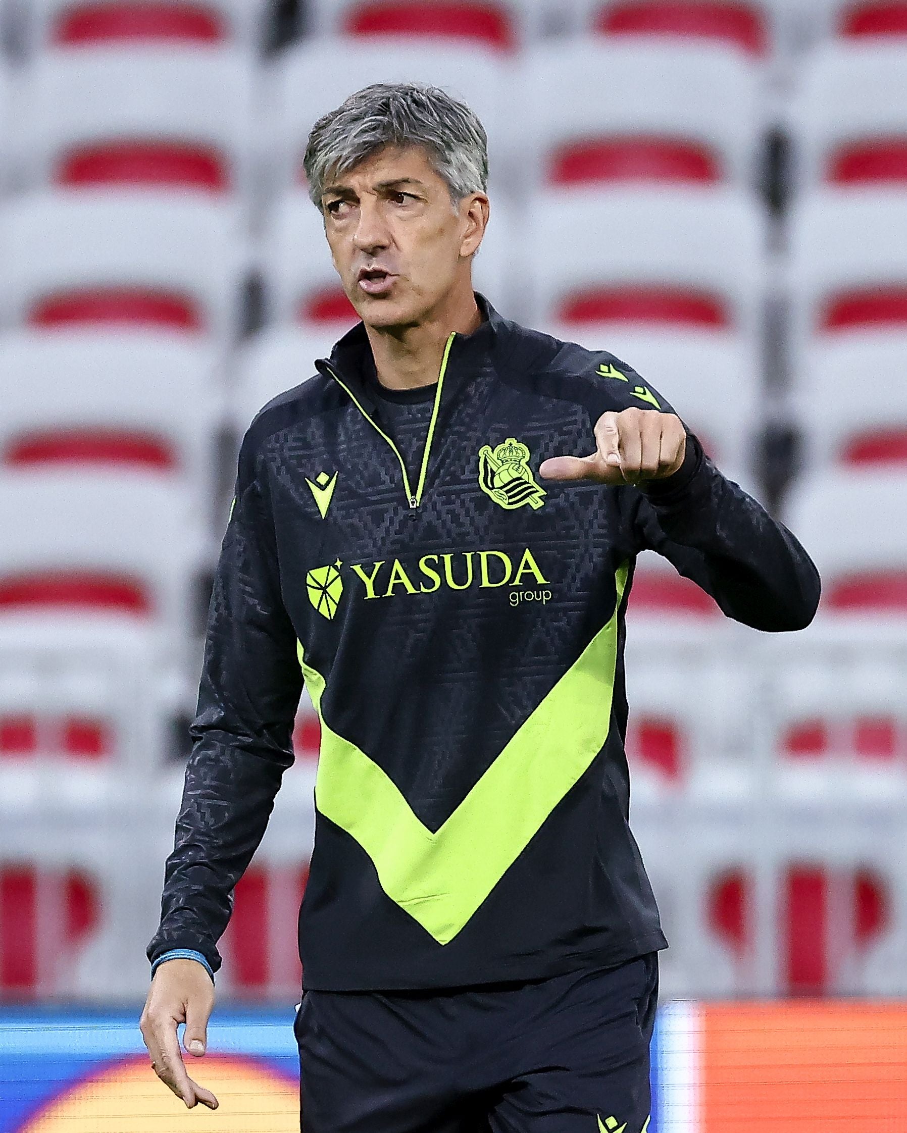 El entrenamiento de la Real en el Allianz Riviera