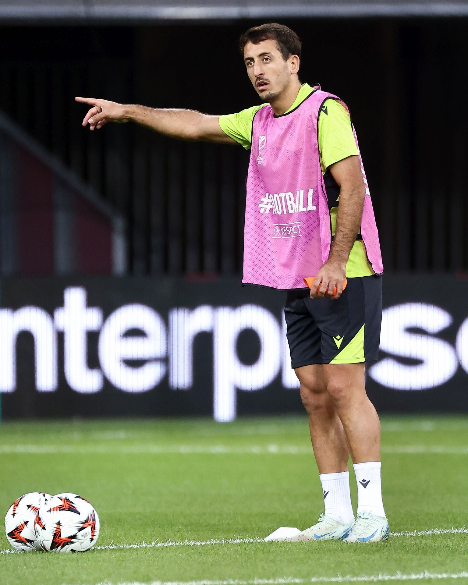 El entrenamiento de la Real en el Allianz Riviera