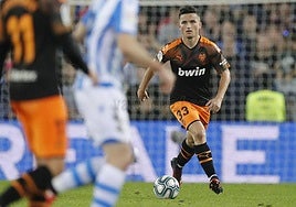 Hugo Guillamón, el día de su debut en Anoeta en 2020.