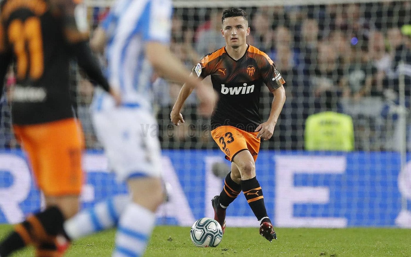 Hugo Guillamón, el día de su debut en Anoeta en 2020.