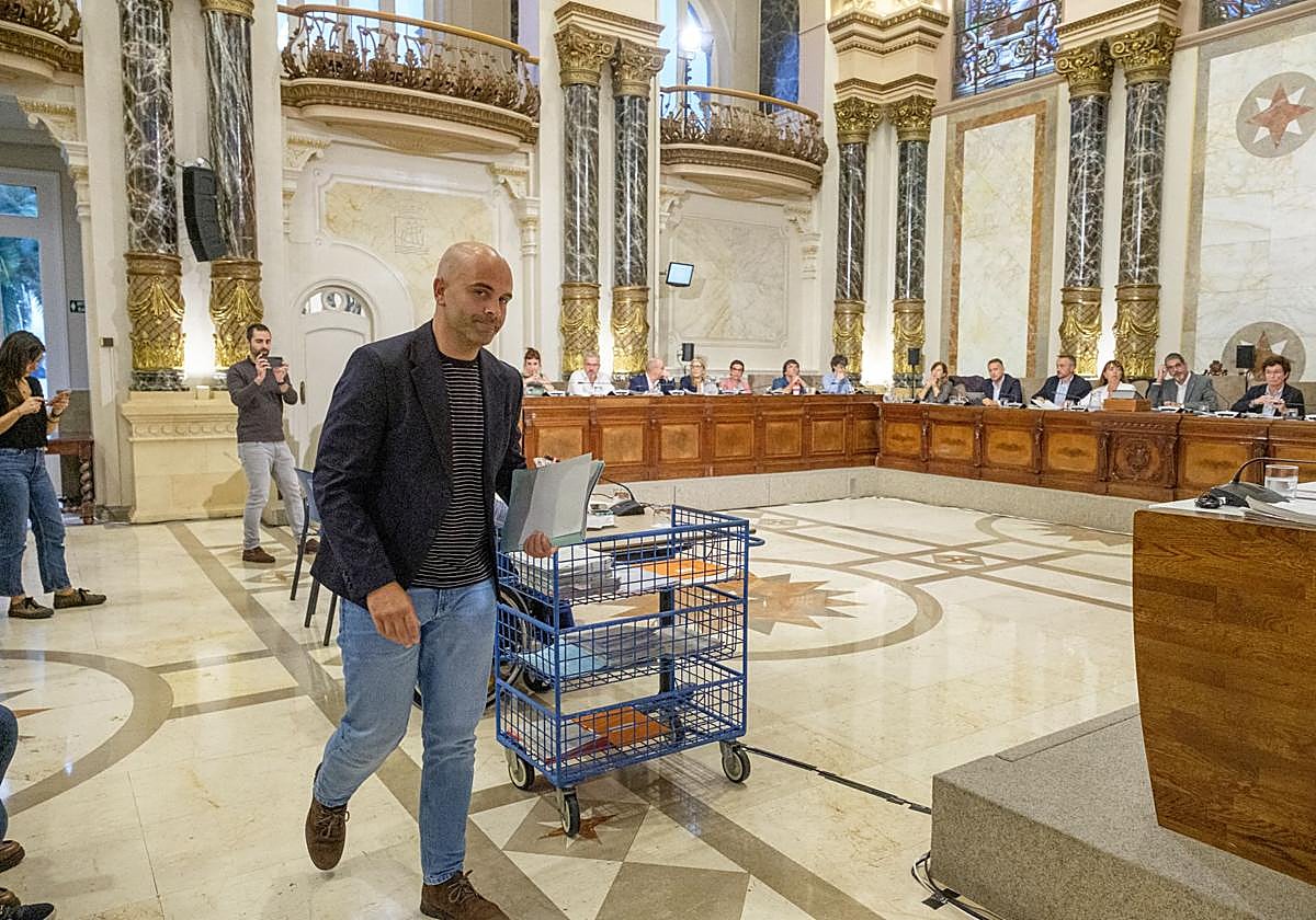 Iñigo García, nuevo concejal del PSE en el Ayuntamiento de San Sebastián.