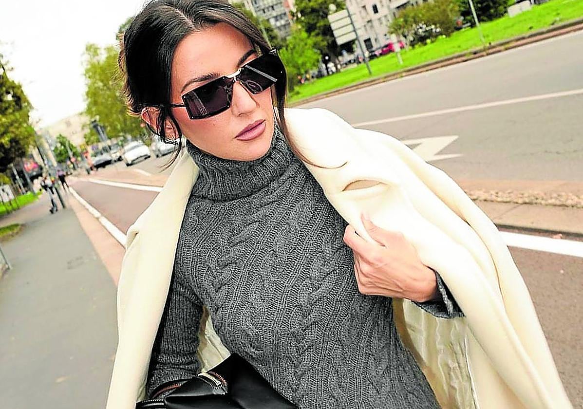 Aexandra Pereira en una sesión de fotos 'street style'