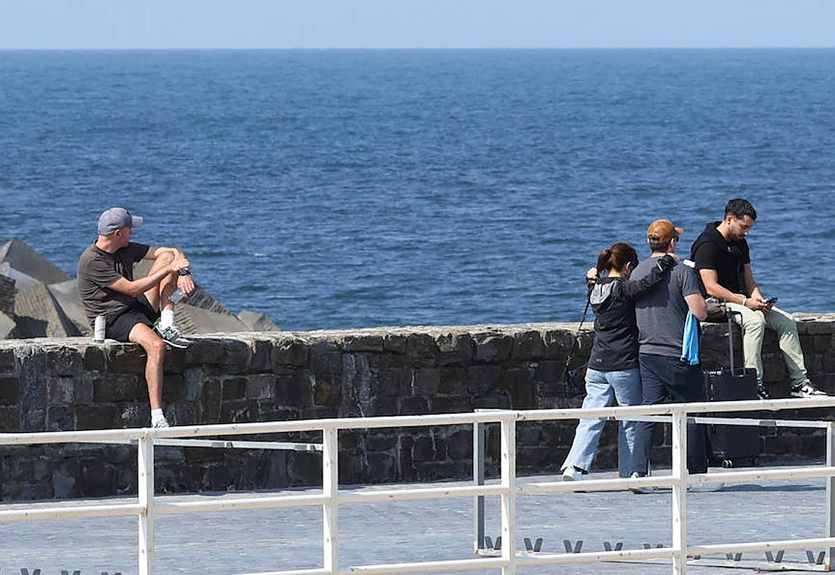 Ambiente soleado en San Sebastián.