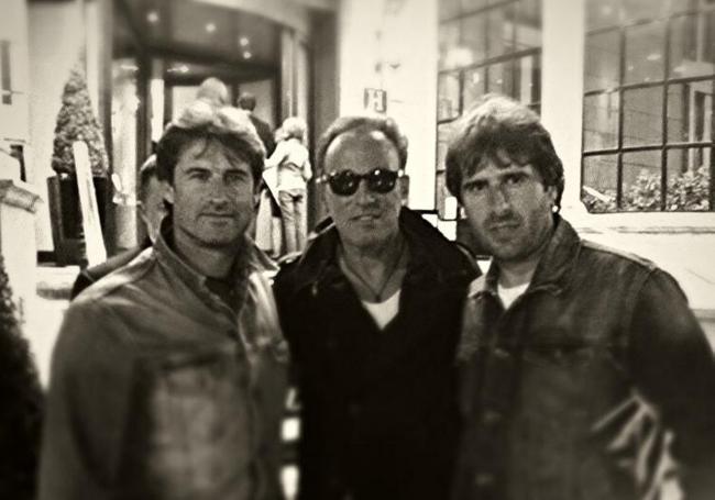 Springsteen junto a los hermanos Zubieta.