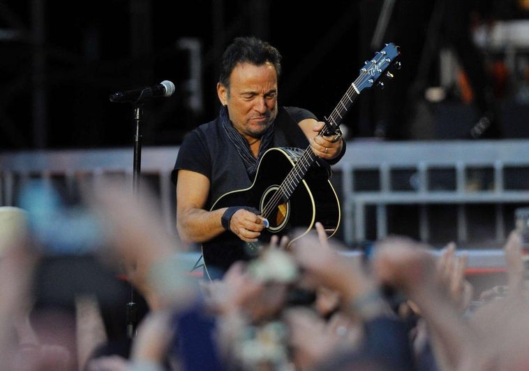 Bruce Springsteen en el concierto que ofreció en Donostia en 2016.