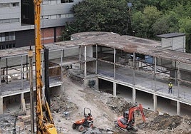 Trabajos de demolición del edificio diseñado en 1973 por el arquitecto Luis Peña Ganchegui.