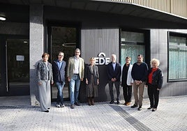 La diputada general de Gipuzkoa, Eider Mendoza y el alcalde de Donostia, Eneko Goia han asistido a la inauguración.