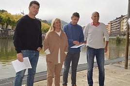 los alcaldes de Tolosa, Ibarra, Alkizu y Asteasu.