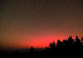La tormenta solar del 11 de mayo dejó insólitas imágenes de auroras boreales en Canarias