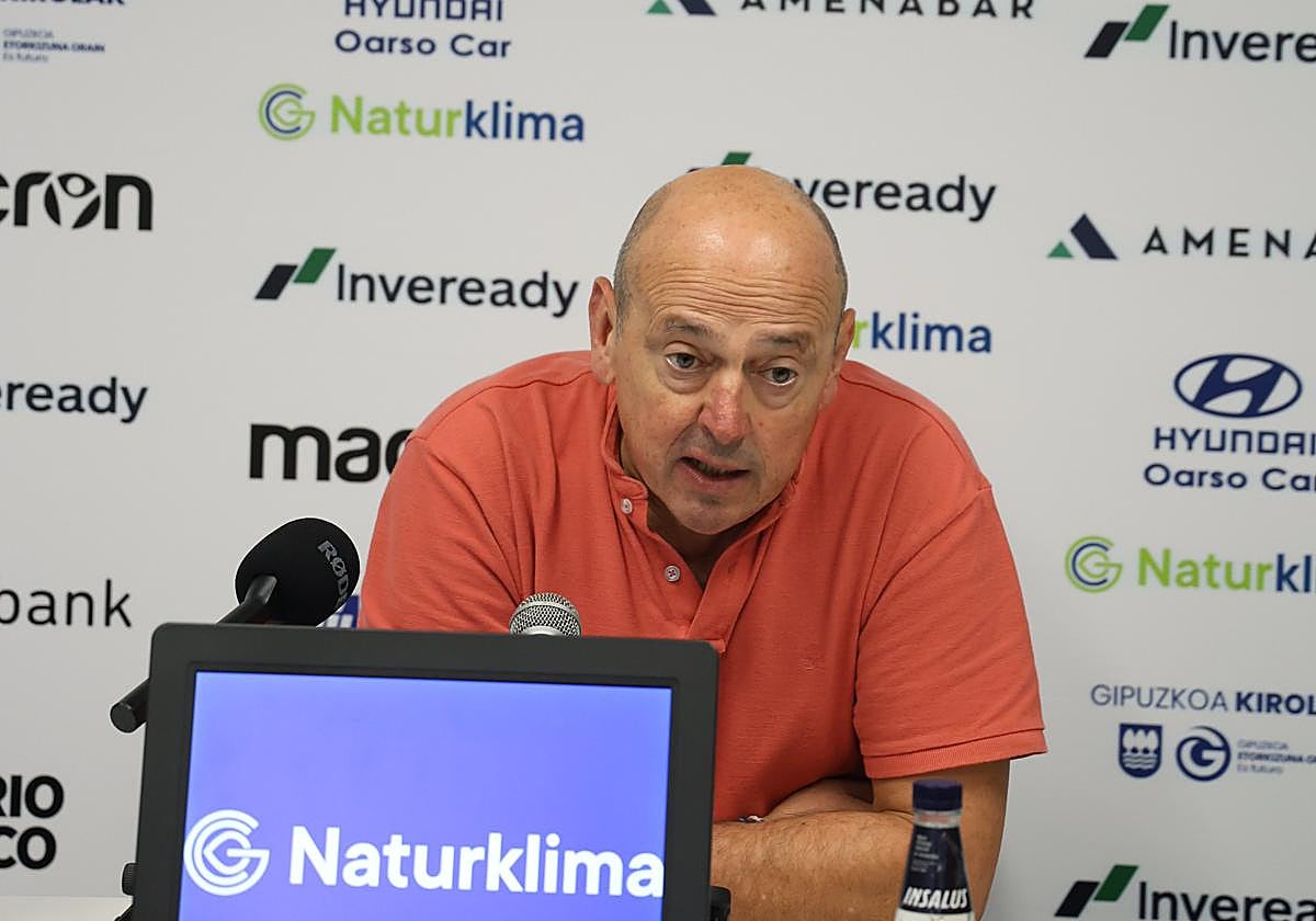 Zubizarreta, en sala de prensa.