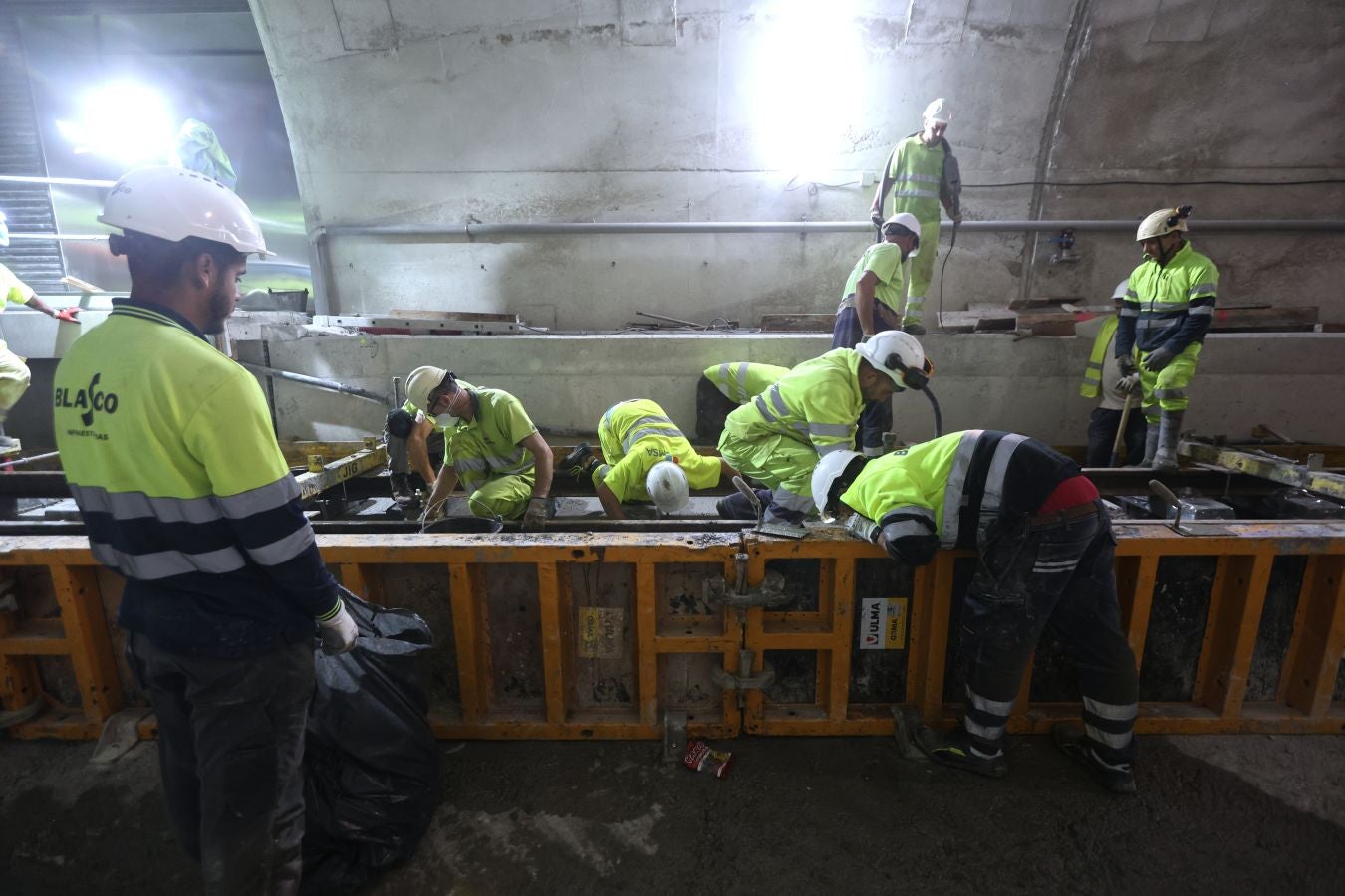 Así avanzan las obras del metro bajo San Sebastián