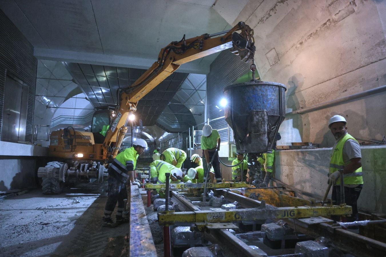 Así avanzan las obras del metro bajo San Sebastián