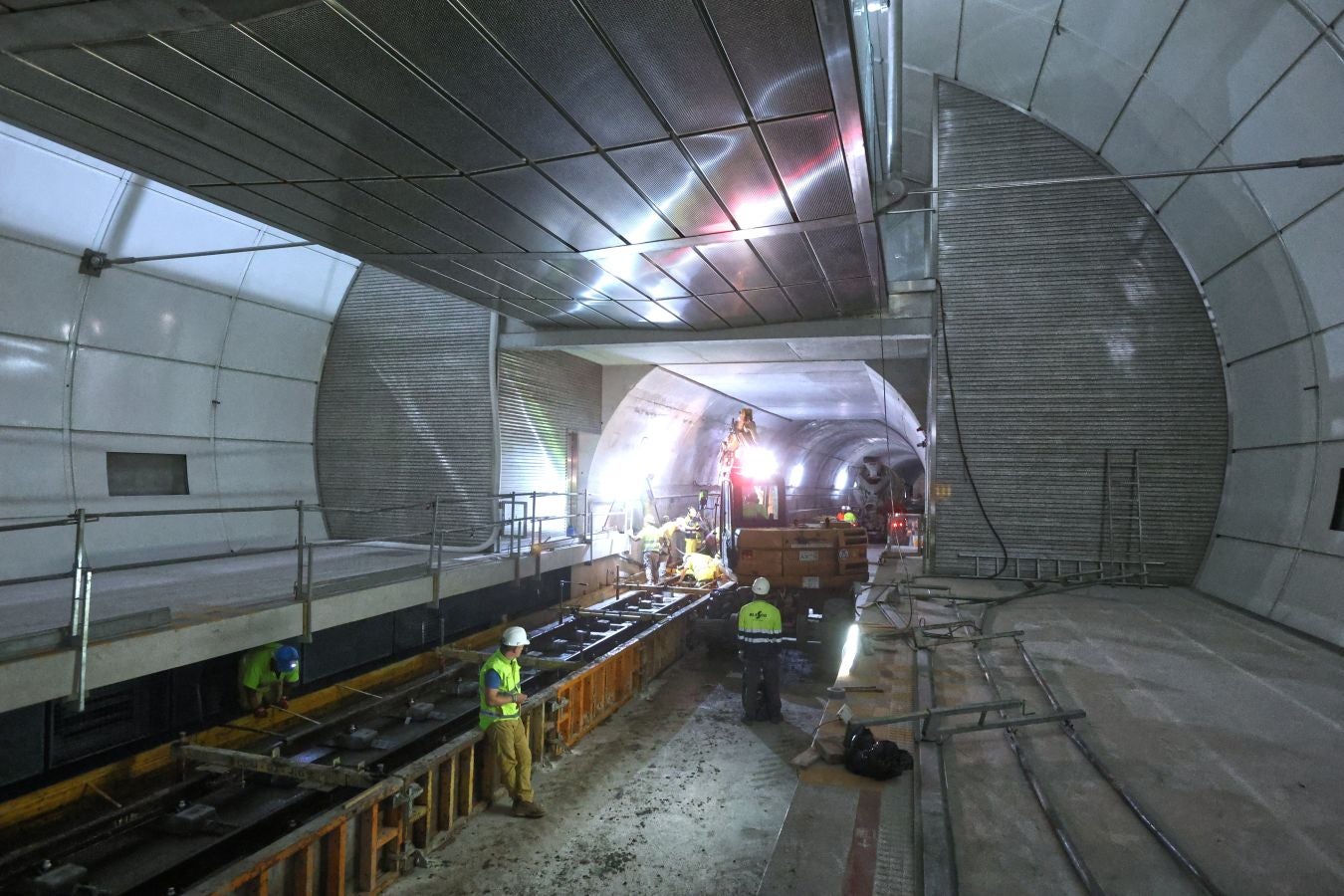 Así avanzan las obras del metro bajo San Sebastián