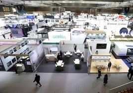 Empresas vascas, en la última bienal de Máquina-Herramienta en el BEC de Barakaldo.