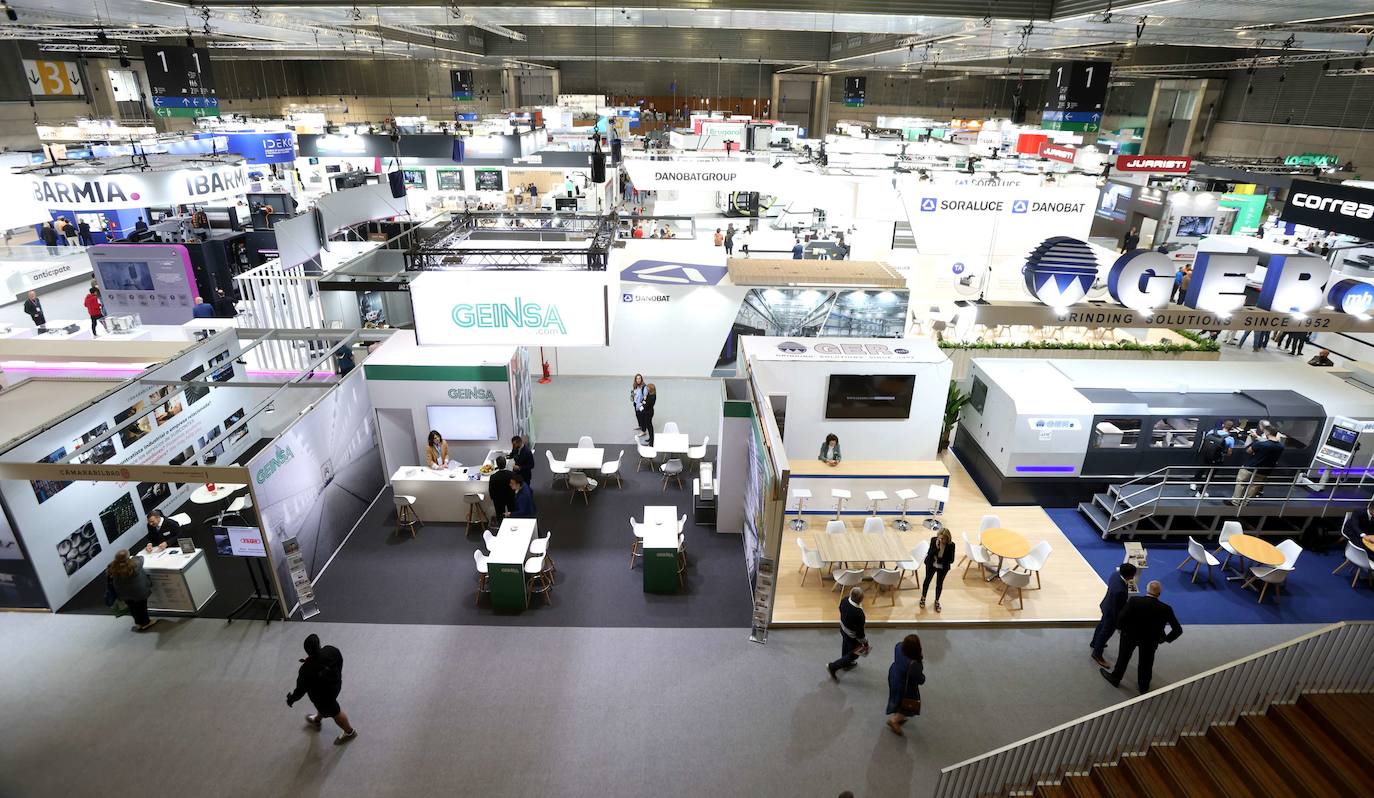 Empresas vascas, en la última bienal de Máquina-Herramienta en el BEC de Barakaldo.