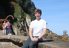 Jon Insausti, en el Peine del Viento.