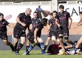 Imagen del partido de pretemporada entre el Gesalaga Okelan Gipuzkoa Sortzen con el VRAC jugado en Asti.