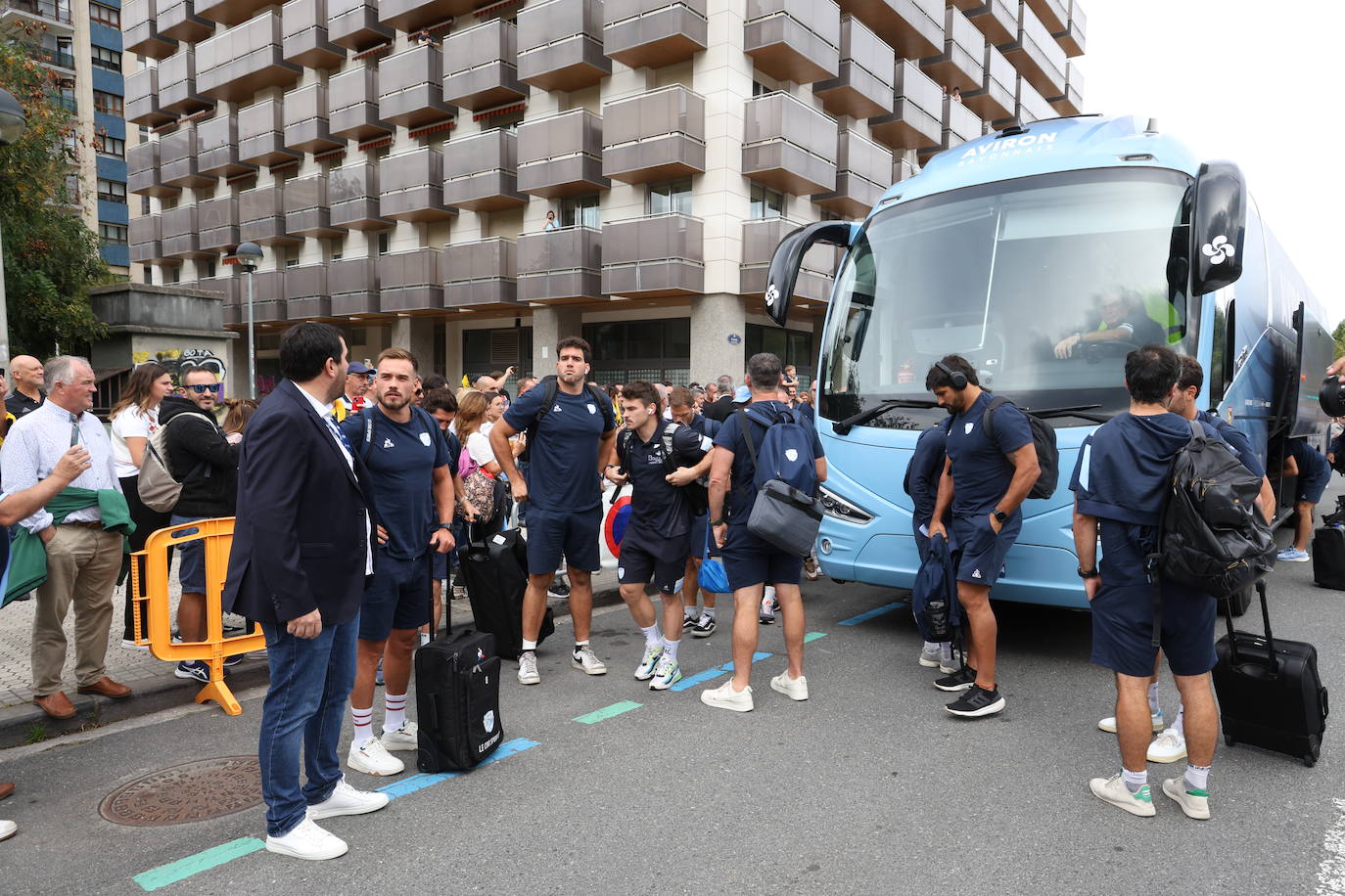 Fiesta del rugby francés en el estadio de Anoeta