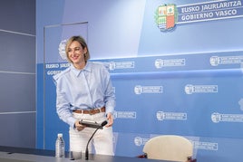 Maria Ubarretxena, portavoz del Gobierno Vasco.