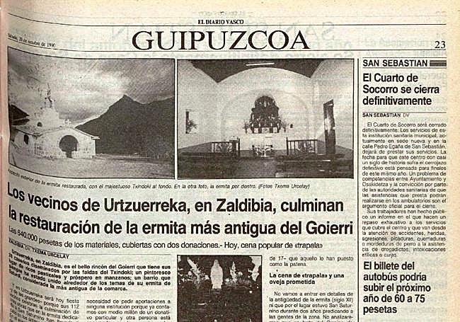 El reportaje que apareció en DV el 20 de octubre de 1990.