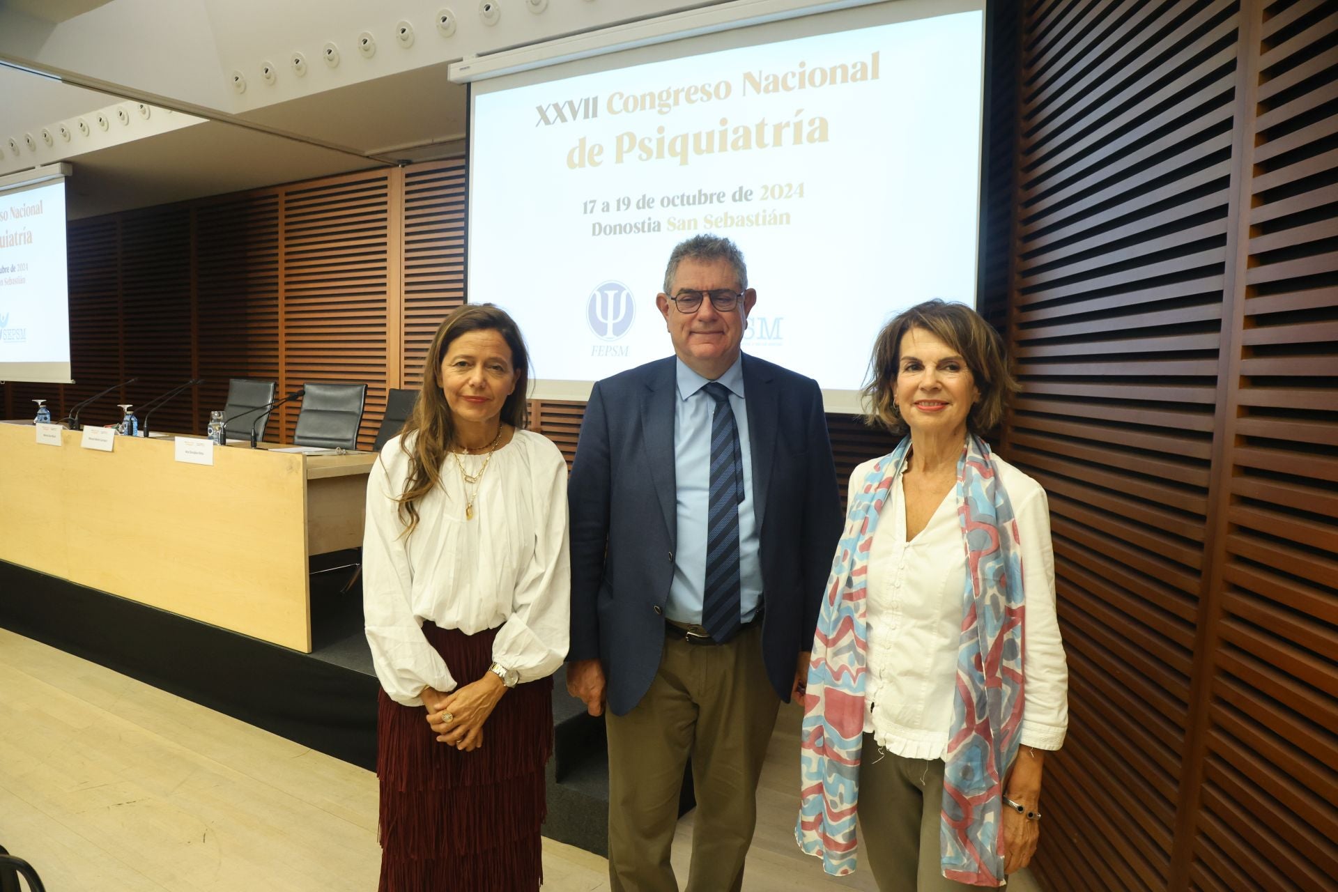 Presentación del XXVII Congreso Nacional de Psiquiatría en San Sebastián.