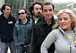 Los integrantes de la Oreja de Van Gogh en Bilbao en el 2006.