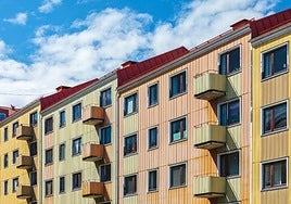 Imagen de archivo de un bloque de viviendas.