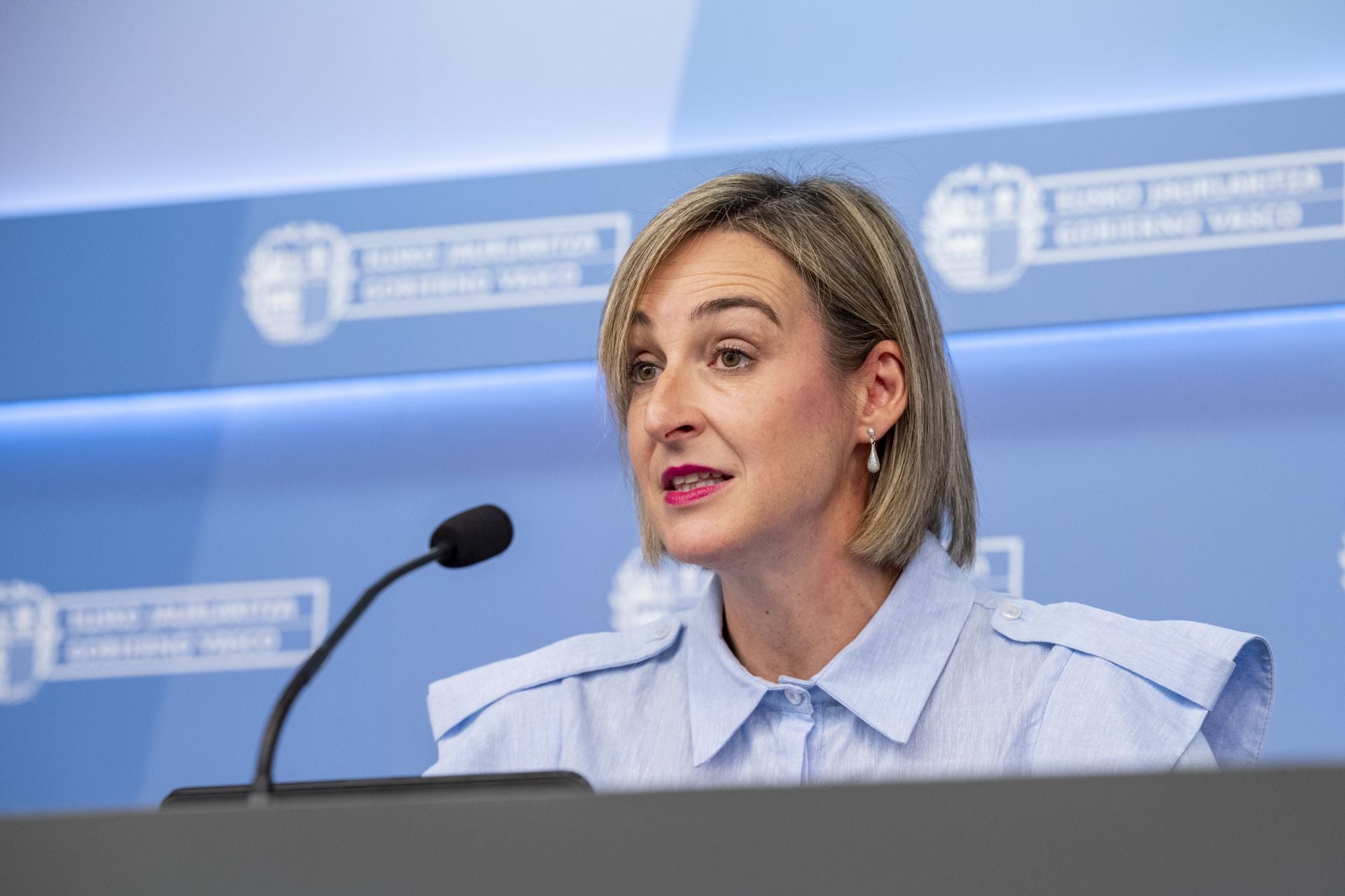 Maria Ubarretxena, portavoz del Gobierno Vasco.