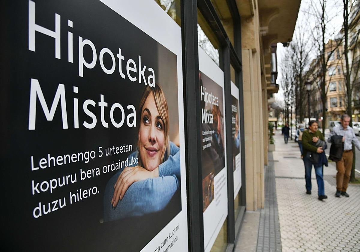 En Euskadi la firma de hipotecas se contrae un 1,4% en agosto.