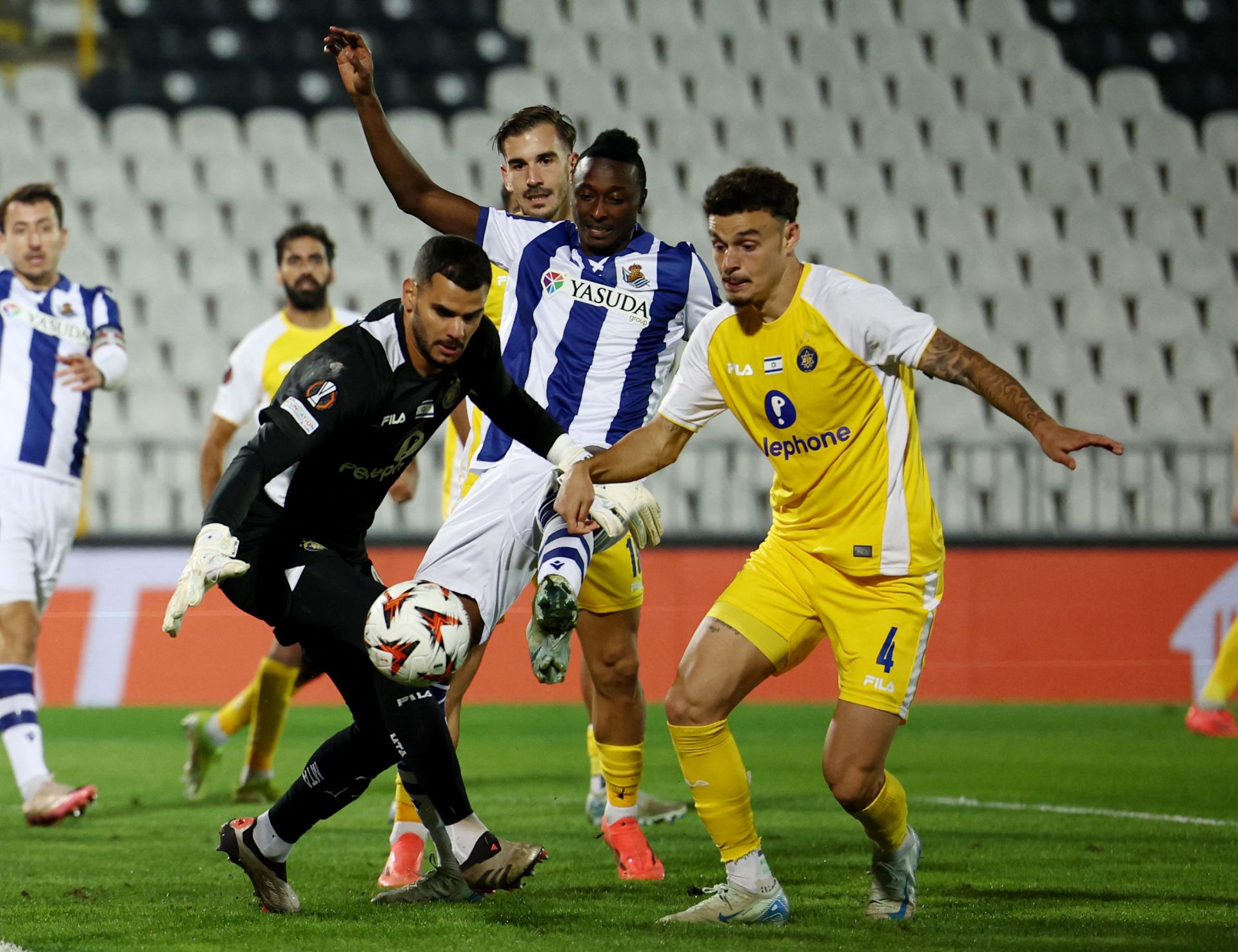 Las mejores imágenes del Maccabi Tel Aviv - Real Sociedad