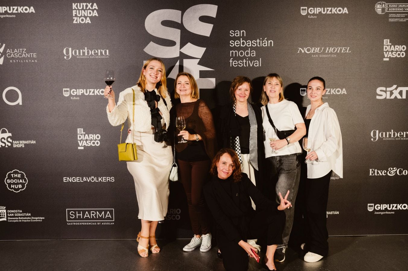 Photocall del desfile de Kutxa Fundazioa