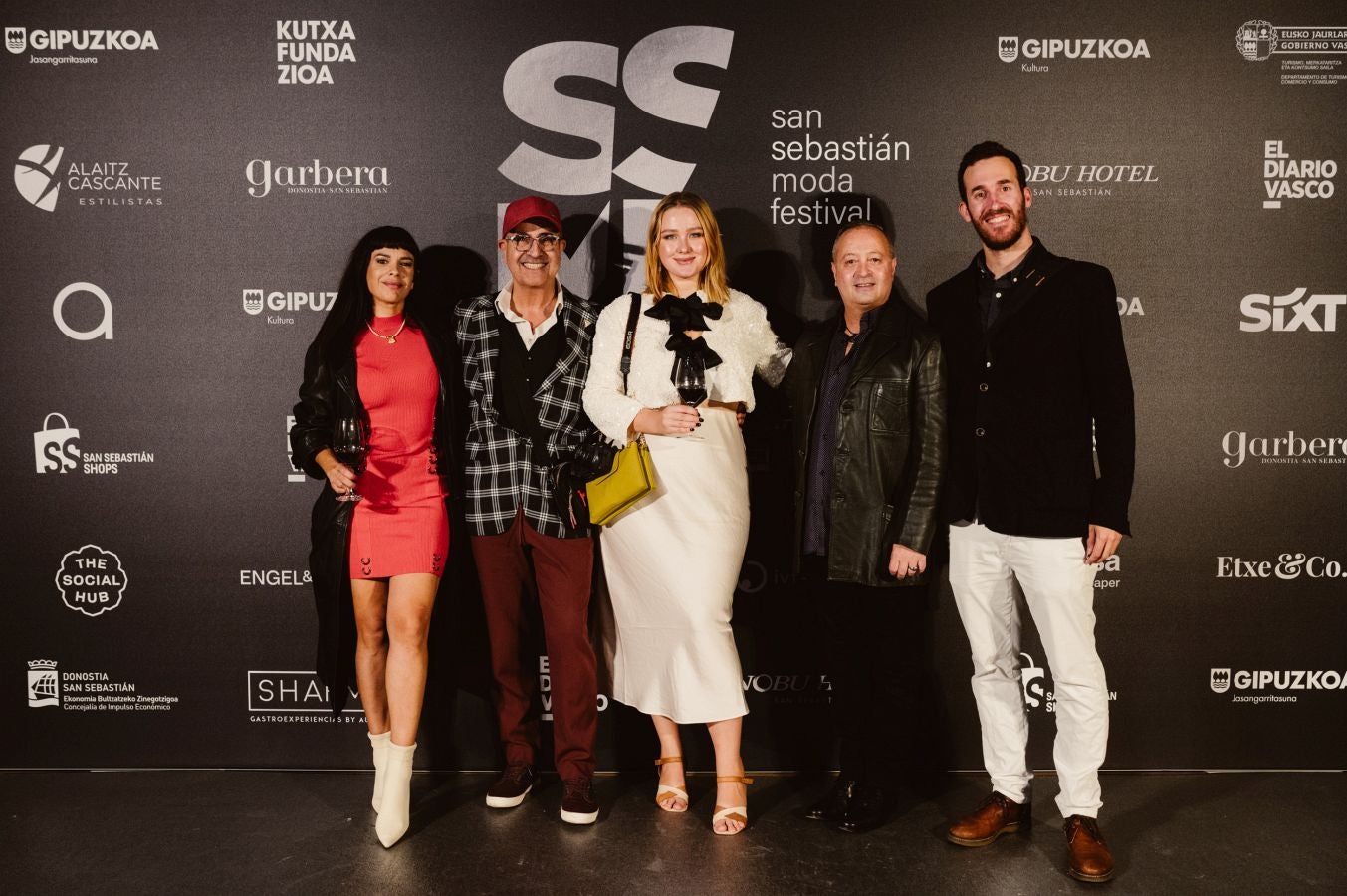 Photocall del desfile de Kutxa Fundazioa
