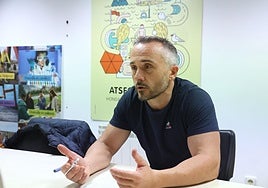 Martin Ibabe, durante la entrevista.