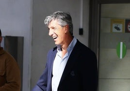 Imanol, sonriente durante el viaje a Belgrado