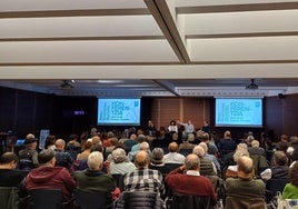 La conferencia celebrada este sábado en Donostia.