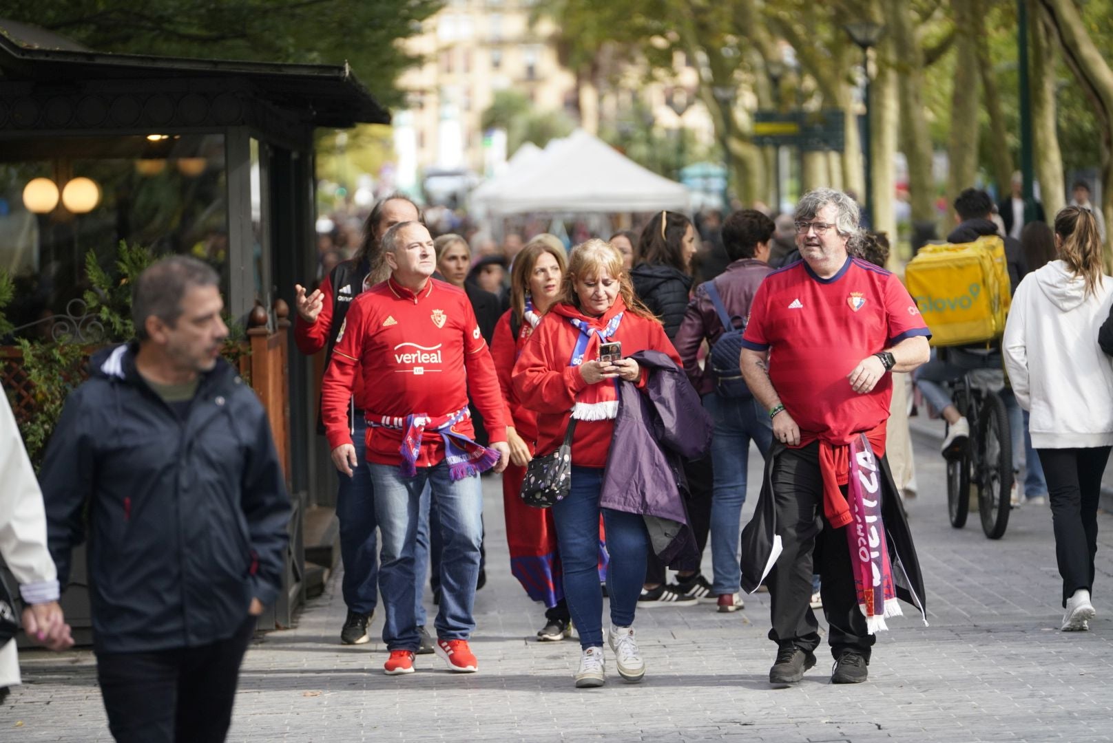 Así han vivido la previa del partido en Donostia los aficionados de Osasuna