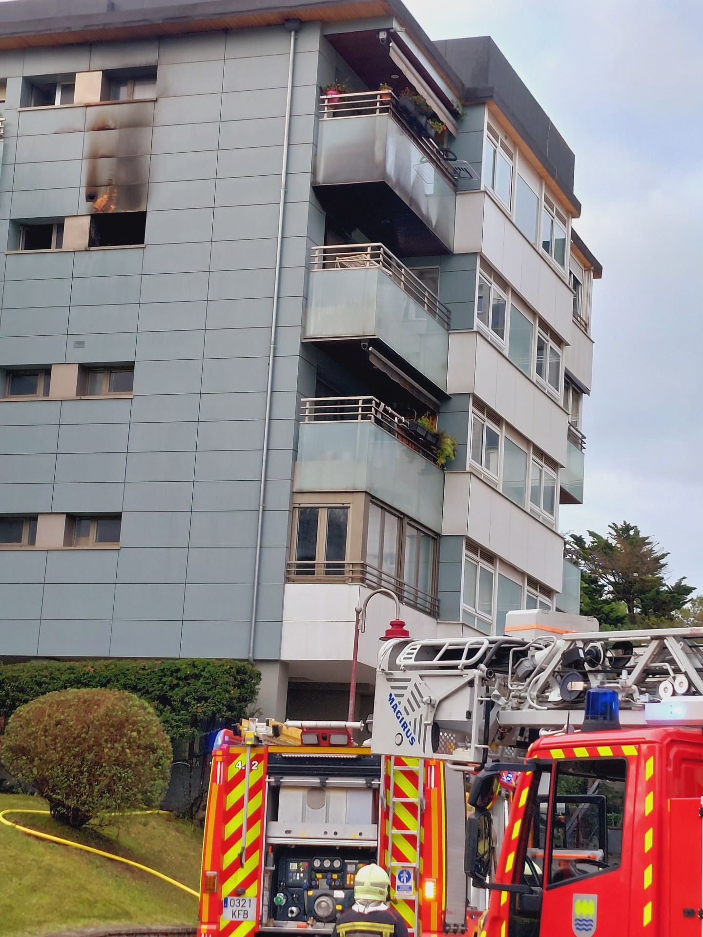 Asíha quedado el edificio tras extinguirse el incendio.