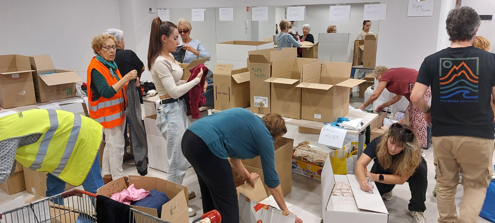 Irun se vuelca con los damnificados por la DANA