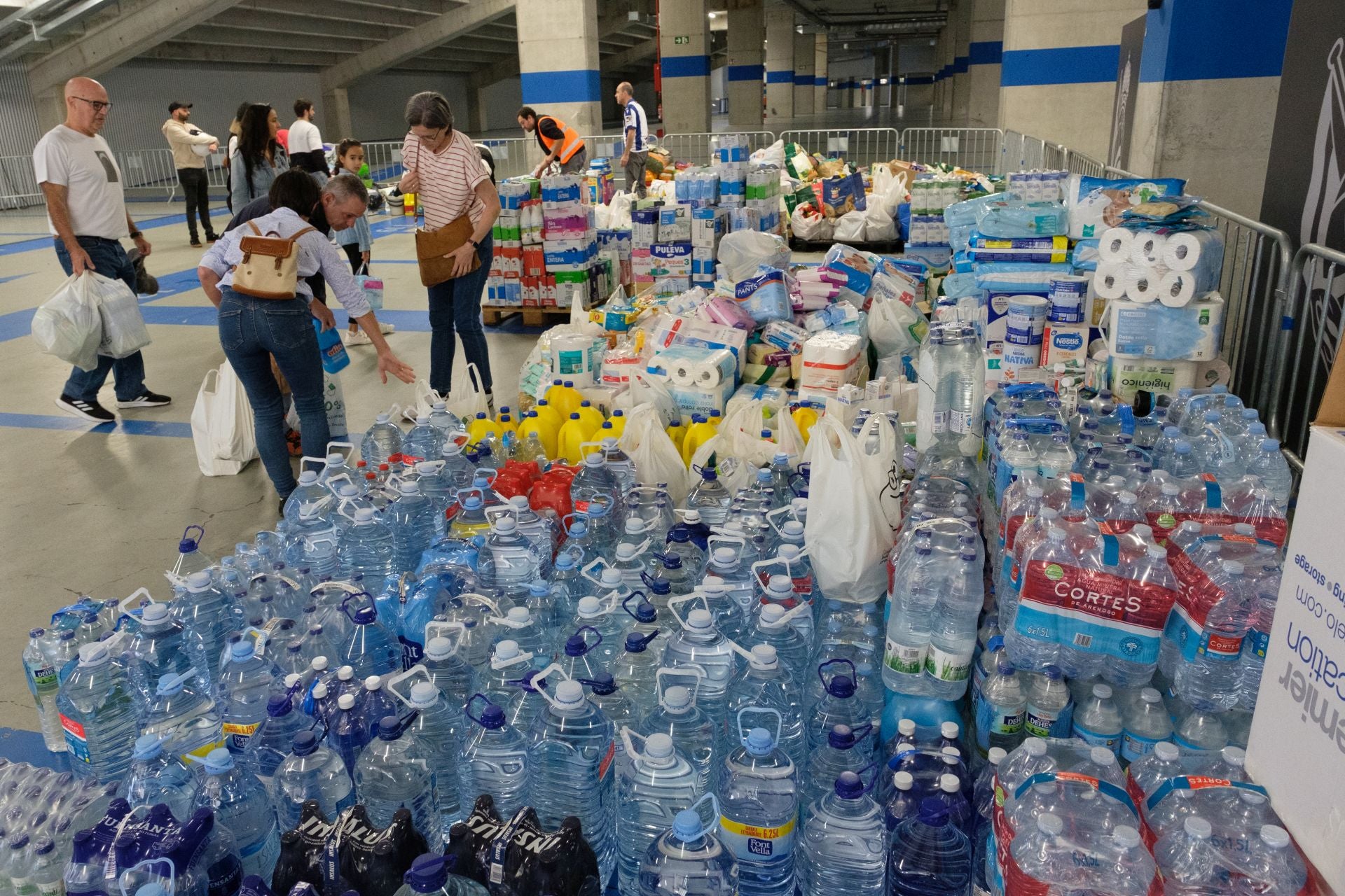 Solidaridad en el Reale Arena con los afectados por la DANA