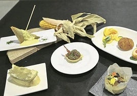 Delicatessen micológicas degustadas en otra edición.