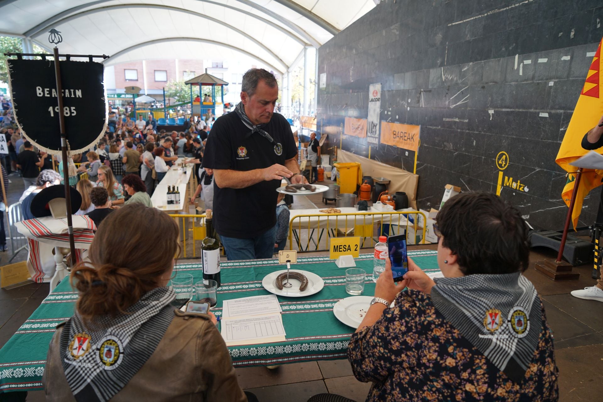 Sabor, tradición y amantes de la morcilla se reunen en Beasain