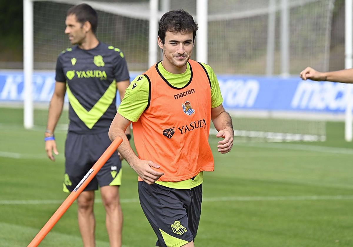 Magunazelaia sonríe durante un entrenamiento