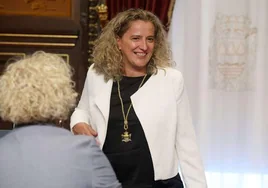 La diputada de Hacienda, Itziar Agirre, durante su nombramiento en septiembre.