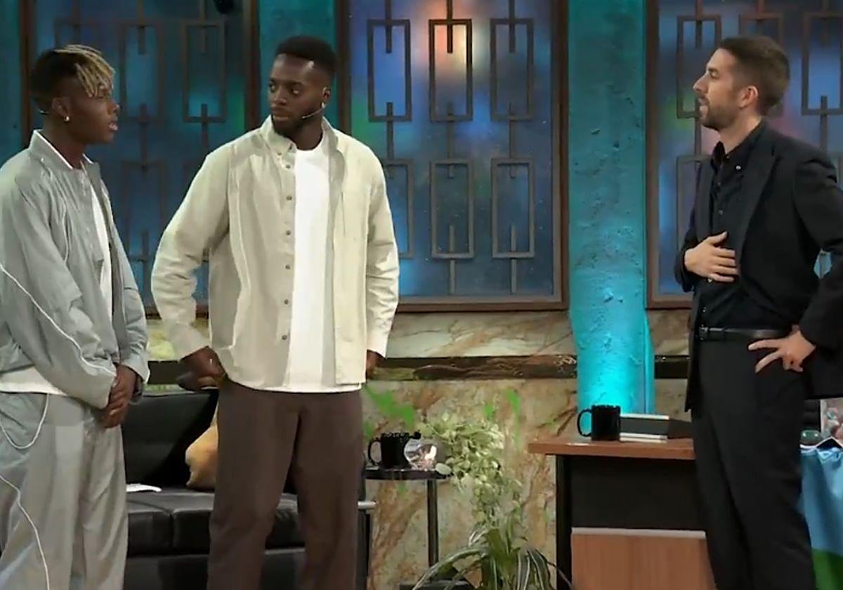 Nico e Iñaki Wililams, en La Revuelta con David Broncano.