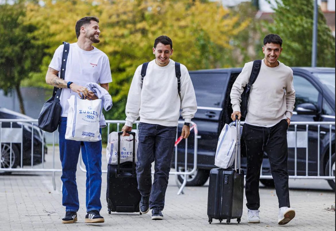 Remiro, Oyarzabal y Zubimendi, en la anterior concentración