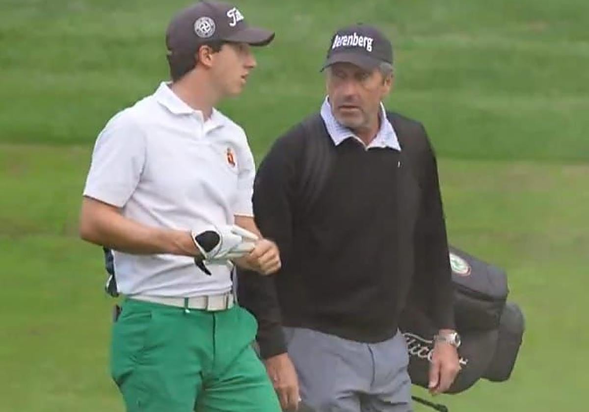 Joseba Torres junto a José María Olazabal