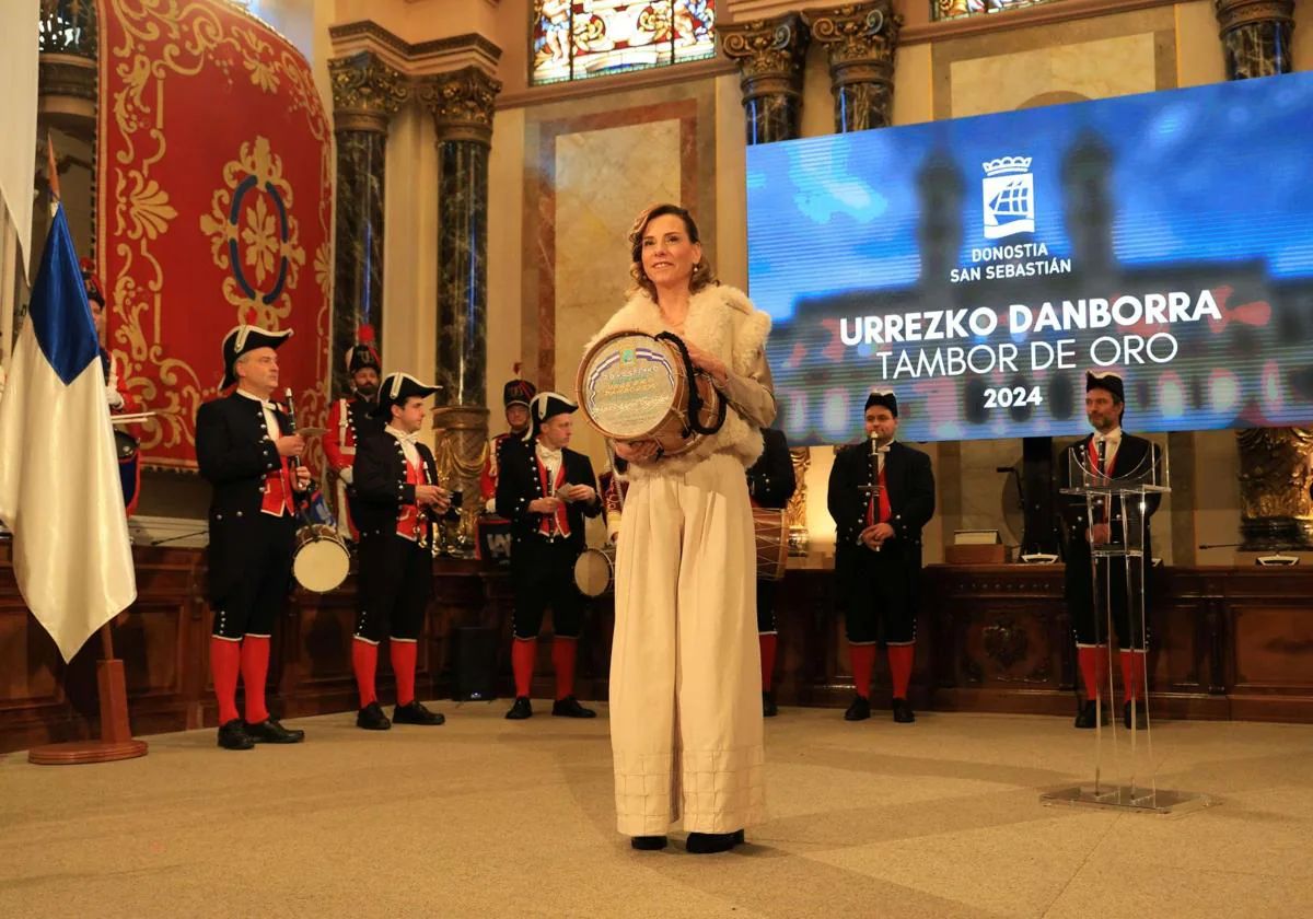 Isabel Verdini recibió el 20 de enero de 2024 el Tambor de Oro.